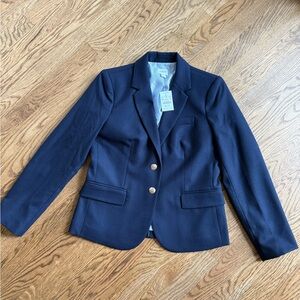 NWT J.Crew Blazer. Size 6P. Color Navy.